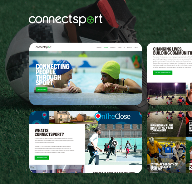 Internet portal connectsport